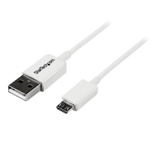 Startech.Com Usbpaub2Mw Cavo Micro Usb, A A Micro B, 2 M, Bianco