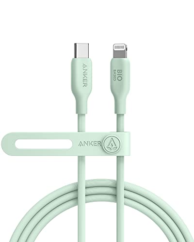 Cavo Anker Da Usb-C A Lightning, Cavo Anker 541 (180Cm), Certificato Mfi, Cavo Di Ricarica Rapida A Base Biologica Per Iphone 13 13 Pro 12 11 X Xs Xr 