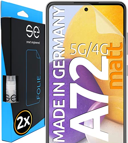 Smart Engineered [2 Pezzi Pellicola Protettiva Antiriflesso 3D Compatibile Con Samsung Galaxy A72, Pellicola Protettiva Per Lo Schermo, Protezione Da