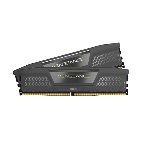 Corsair Vengeance Ddr5 16Gb (2X8Gb) Ddr5 5200Mhz Cl40 Amd Expo Intel Xmp Icue Memoria Compatibile Per Computer - Grigio (Cmk16Gx5M2B5200Z40)