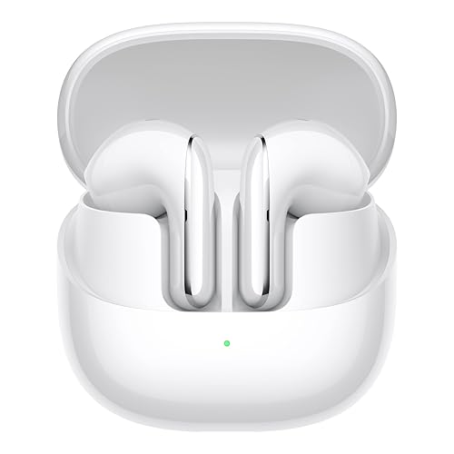 Xiaomi Buds 5 - Cuffie Senza Fili, Cancellazione Attiva Del Rumore, Harman Audio Efx, Hi-Res, Design Ergonomico, Fino A 30 Ore Di Batteria, Bianco
