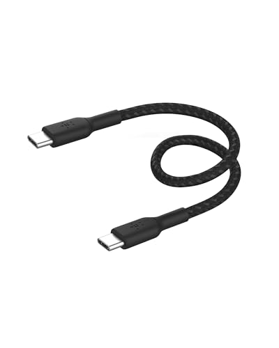 Belkin Boostcharge Cavo Intrecciato Da Usb-C A Usb-C Da 0.15 Metro Per Iphone 15, 15 Pro, 15 Pro Max, 15 Plus, Galaxy S24, S23, Note10, Note9, Pixel 8