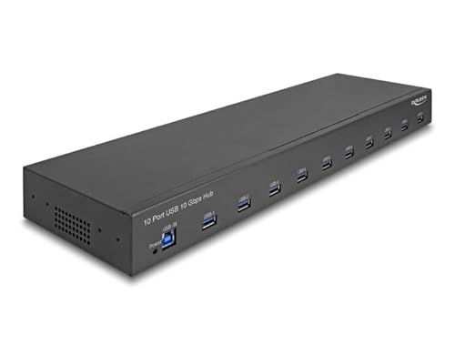 Delock 64240 Hub Di Interfaccia Usb 3.2 Gen 2(3.1 Gen 2) Type-B 10000 Mbit/S Nero