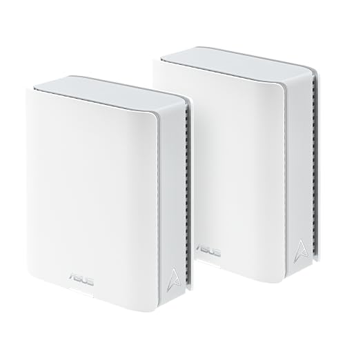 Asus Zenwifi Bt10 2-Pack - Wifi Tri-Band 7 Mesh, 18 Gbps, 557 M2 (2 Unità), Due Porte 10G, Sicurezza E Controllo Genitori Inclusi, Smart Home Master S