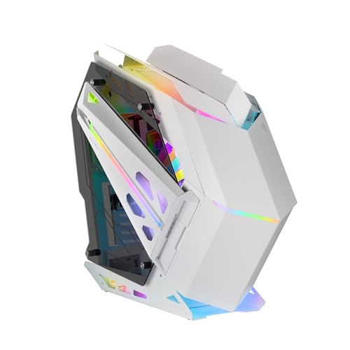 Marsgaming Mc-Titan, Case Gaming Rgb Xxl Atx, Doppia Striscia Led E Illuminazione Frontale Argb, Hub Di Illuminazione + Comando, Compatibile Schede Ma