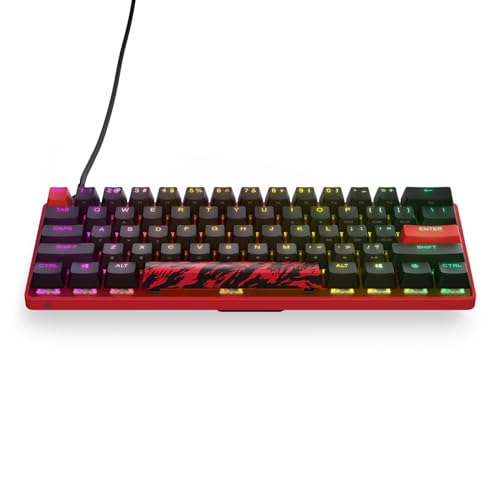 Steelseries Apex 9 Mini - Edizione Clan Faze - Tastiera Ottica Hotswap - Design Compatto Al 60% - Switch Ottici - Personalizzazione Rgb - Keycap Pbt A