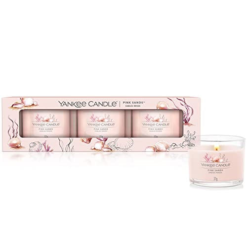 Yankee Candle Set Regalo Candele Profumate, Miscela Di Cera Di Soia, Pink Sands, One Size