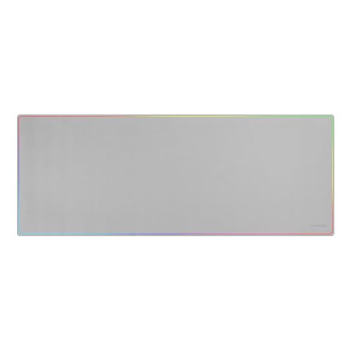 Marsgaming Mmp224, Tappetino Da Gioco Xxl 880 X 330 Mm, Design Con Bordi Rainbow, Base Antiscivolo In Gomma Naturale, Superficie Nanotessile Ad Alta P