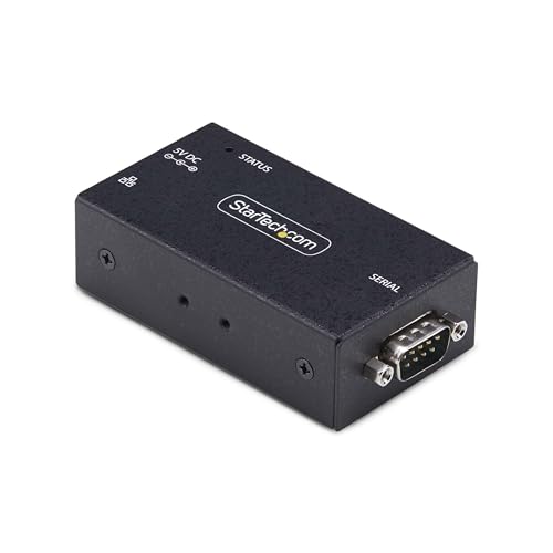 Startech.Com Adattatore Da Seriale A Ethernet A 1 Porta, Server Di Dispositivi Seriali Ip Rs232 Remoti, Da Lan A Db9, Taa