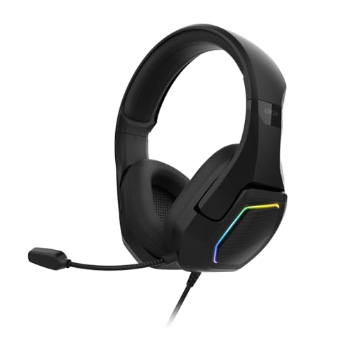Krom Kopa 7.1 - Cuffie Da 50 Mm Con Suono Virtuale 7.1, Illuminazione Rgb Rainbow, Controllo Del Volume E Microfono Integrati, Archetto Regolabile E L