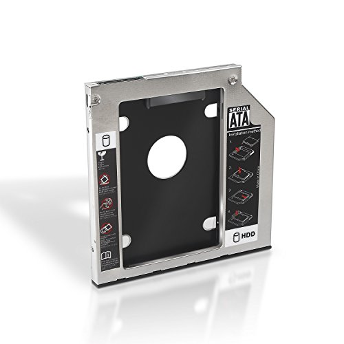 Aisens A129 – 0151 – Adattatore Hard Disk Da 7 Mm Per Unità Ottica Portatile Da 9,5 Mm, Colore: Argento