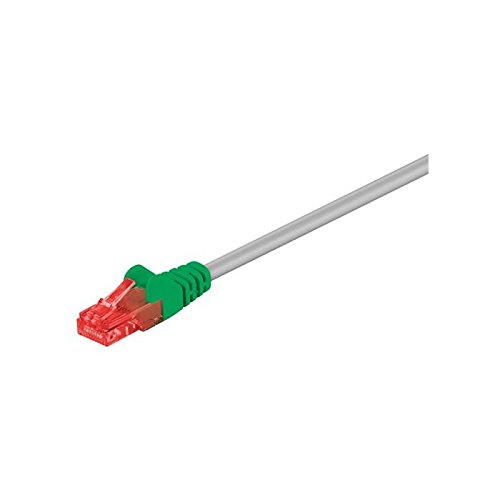Goobay Set Di 3 Cavi Di Rete Cat 6 Crossover U/Utp 2 M, Colore: Grigio