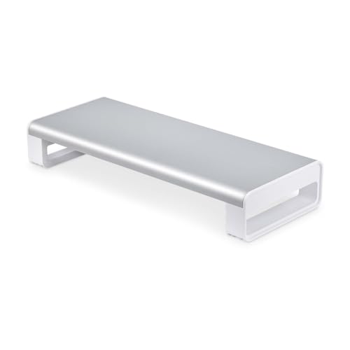 Startech.Com Supporto Per Monitor Ergonomico Fino A 15Kg, Altezza Fissa 9Cm, Rialzo Per Monitor Di Computer Desktop/Portatile