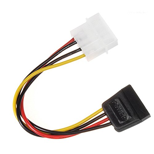Maclean Mctv 633 Adattatore Power Cable 1 X 4Pin Molex Maschio A 1 X 15Pin Femmina Sata Hdd Cavo Lunghezza 15Cm