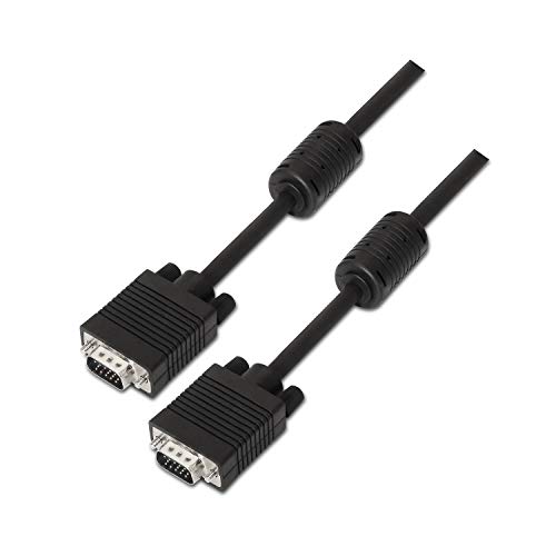 Aisens Cable Con Ferrita Svga Hdb15 1,8M Negro Macho A Macho A113-0071