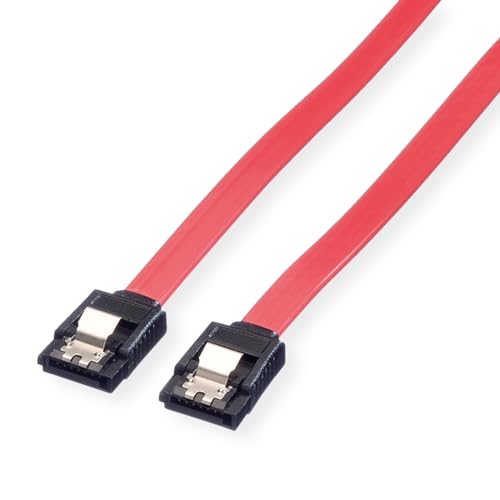 Value Cavo Interno Sata 6.0 Gbps Hdd Con Chiusura A Scatto 1 M