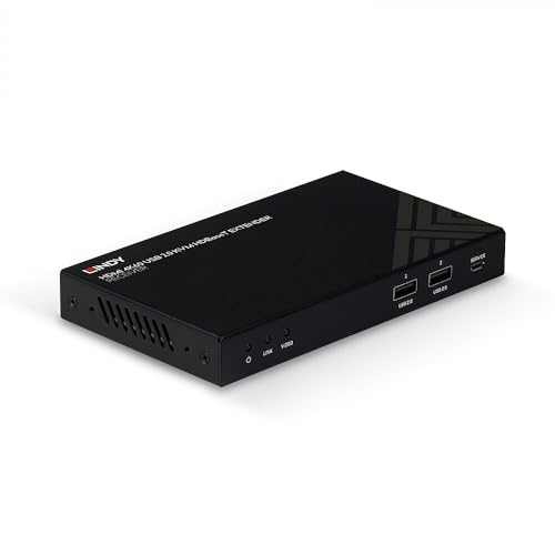 Lindy 38389 150 M Cat.6 Hdmi 4K60, Ir, Rs232 & Audio Hdbaset Kvm Extender, Ricevitore