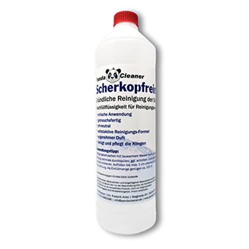 Pandacleaner Detergente Per Testine Di Rasatura 1000Ml - Pulizia Cartucce Accessori Rasatura - L'Alternativa A Basso Costo - Adatto Per Le Cartucce Cc