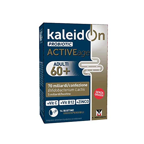 Kaleidon Probiotic Activeage Adulti Orodispersibili, Integratore Alimentare A Base Di Bifidobacterium Animalis Subsp. Lactis Hn019, Vitamina C, Vitami