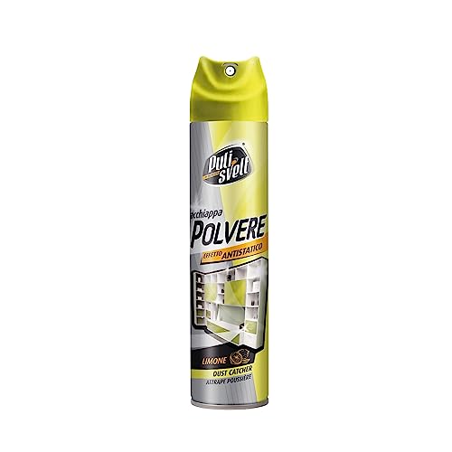 Pulisvelt | Detergente Spray, Cattura Polvere, Effetto Antistatico, Fragranza Limone, 300 Ml