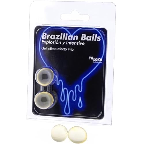 2 Brazilian Balls Explosion De Aromas Gel Excitante Efecto Vibrante Y Frio.