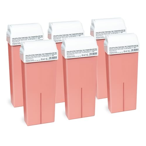 Sie-Depil Ceretta Rullo, Rosa, Cera Depilatoria, Ceretta, Ricarica Ceretta Rullo 6 X 100Ml, Rullo Ceretta, Universale, Ricariche Ceretta A Rullo, Cera
