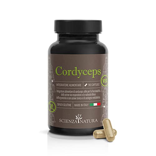 Scienzanatura Cordyceps Sinensis - Estratto Di 500Mg Puro Per Capsula - Made In Italy 90 Cordyceps Capsule Vegetali