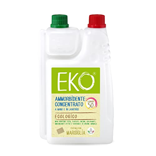 Eko Ammorbidente Lavatrice - 50 Lavaggi 1.1L, Concentrato Marsiglia, Ecologico
