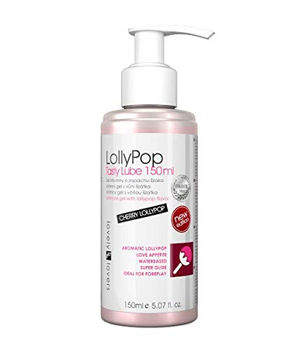 Lollypop Tasty Lube Gel Per Sapori Di Ciliegia, Lubrificante Idratante Per Coppie, 150 Ml