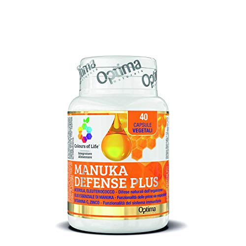 Colours Of Life - Manuka Defense Plus - Integratore Con Miele E Olio Essenziale Di Manuka - Per La Funzionalità Delle Prime Vie Respiratorie, Effetto