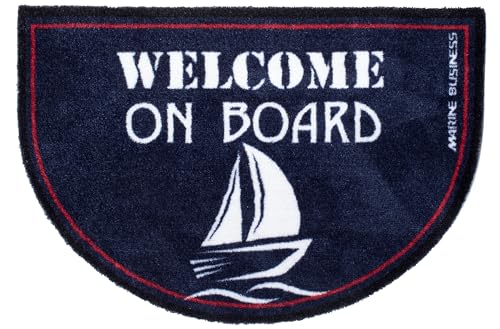 Marine Business Tappeto Regata-Round, Poliestere, Blu, Medio