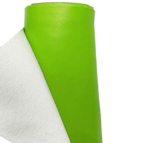 A-Express Finta Pelle Tessuto Similpelle Vinile Impermeabile Tessuto Di Cuoio Materiale Abbigliamento Sartoria - Verde 5 Metri (500Cm X 140Cm)