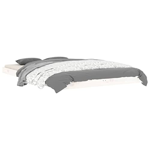 Vidaxl Letto Senza Materasso Bianco 120X190 Cm Legno Massello Di Pino