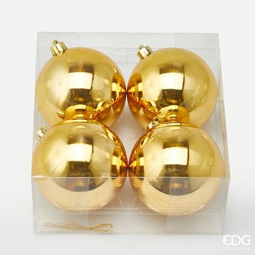Edg Enzo De Gasperi Palla Poly D 10 Cm Lucida Gold Cf 4 Pz