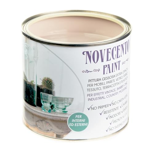 Novecento Paint Mobili Ml 500 Grigio Francese Pittura Gessosa Extra Opaca Facilissima Da Stendere