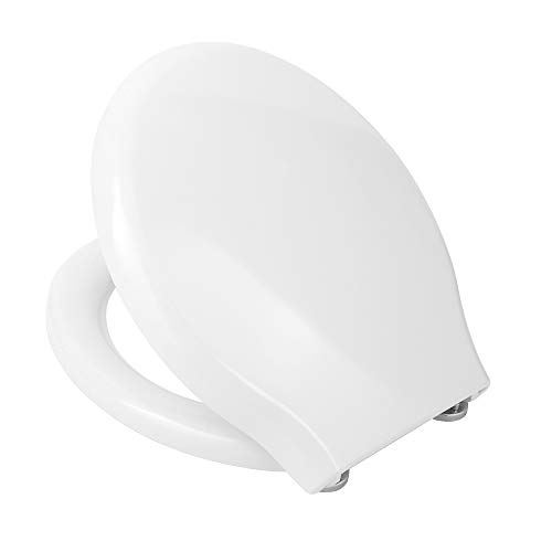 Inbagno Copriwater Per Wc Azzurra Compatibile Con Serie Full 54 E Full 48 In Termoindurente Bianco