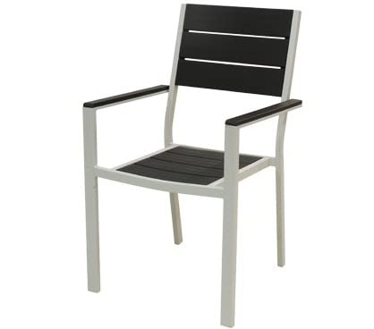 Poltrona In Acciaio Effetto Legno 55X58X88 Cm Metalwood