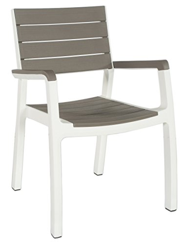 Poltrona Harmony Pz.2 Resina Bianco/Tortora Arredo Esterno