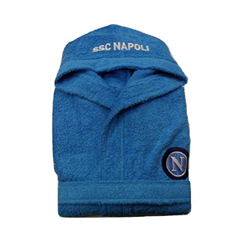 Accappatoio Spugna Bambini Napoli - Prodotto Ufficiale Ssc Napoli (7-8 Anni)