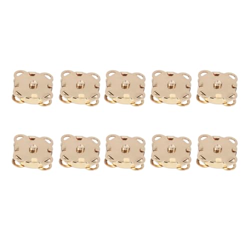 Supvox 10Pcs Bottoni Magnetici Bottoni Automatici Bottoni Fibbia In Metallo Catenacci Fiore Di Prugna Per Borse Portamonete Vestiti Che Fanno 14Mm (Do