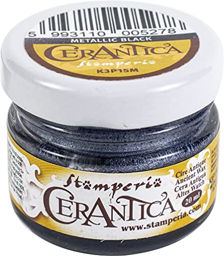 Stamperia Cera Antica 20 Ml K3P15M Metallic Black