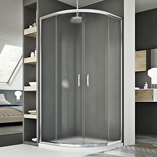 Idralite Box Doccia Semicircolare 80X80 Cm H185 Stampato C Mod. Junior