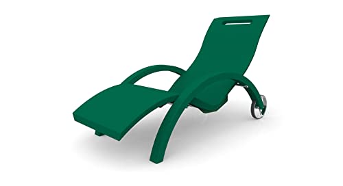 Arkema Design Sedia Serendipity Da Esterno C/Gambe Ruote - Verde