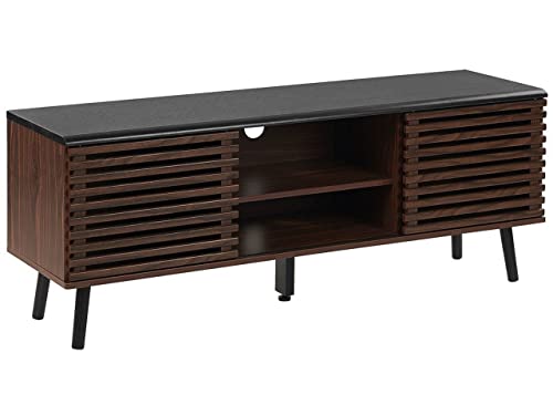 Beliani Mobile Tv In Colore Legno Wenge Perth