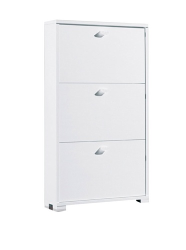 Terraneo Ruben A1 Scarpiera, 65X18X112 H Cm, Bianco, Melamina