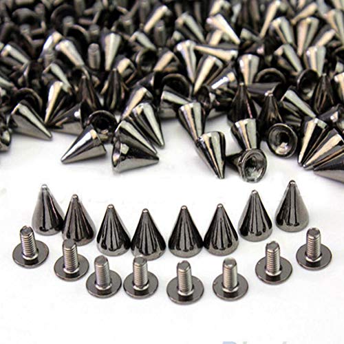 Xinlie Borchie In Metallo A Punta Metal Bullet Stud Spike Punk Cintura Borsa Abbigliamento Rivet Per La Decorazione Sulle Tue Borse Fai Da Te Braccial