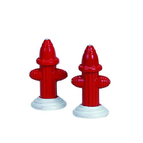 Lemax - Metal Fire Hydrant, Set Of 2