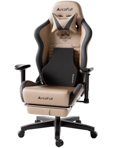 Autofull Sedia Da Gioco, Poltrona Da Gioco, Ergonomica, Sedia Da Ufficio, Altezza Di Seduta E Inclinazione Dello Schienale Regolabili, Poggiatesta E S