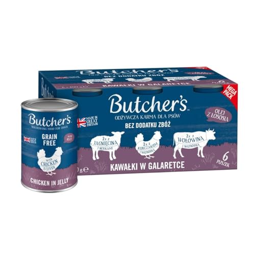 Butcher'S Cibo Umido Originale Recipe In Jelly Mix Smakow Z Wątrobką Lub Nerkami