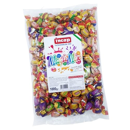 Caramelle Dure Incap Magic Mix Gusti Frutta Ripiene Assortite Busta Da 1 Kg